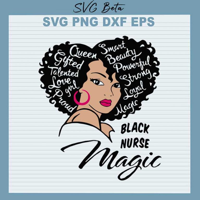 Black Nurse Magic SVG Cut File For T Shirt Craft And Handmade Craft