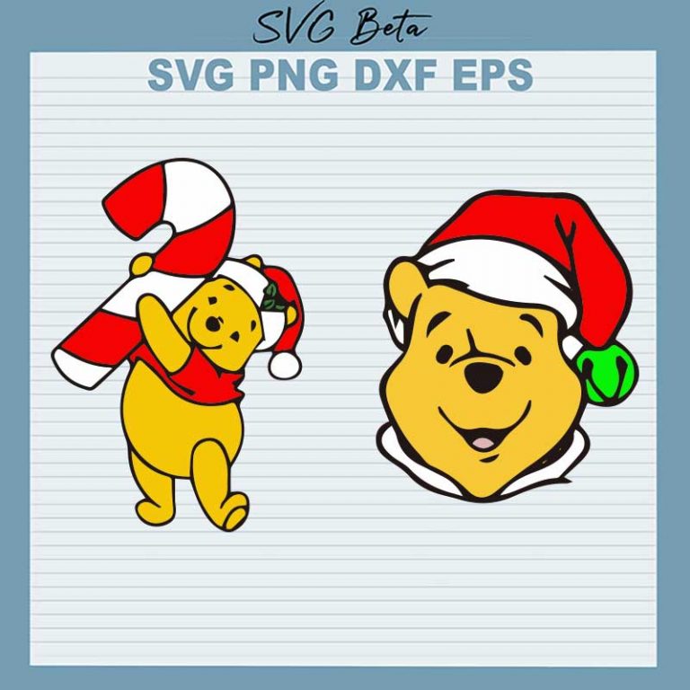 Christmas Winnie The Pooh SVG The Pooh Christmas SVG The Pooh Santa