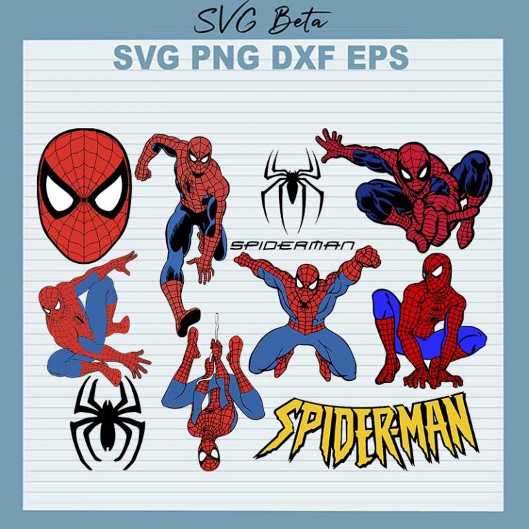 Spiderman SVG Bundle Spider Man SVG PNG DXF Cut File