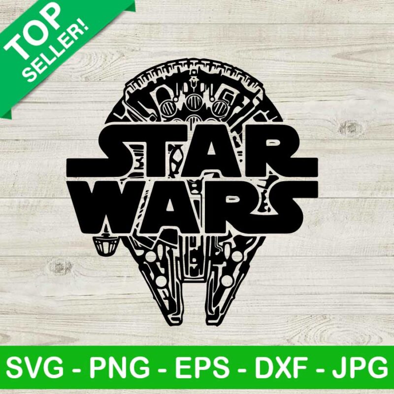 Millennium Falcon Star Wars Svg Star Wars Svg Millennium Falcon Svg