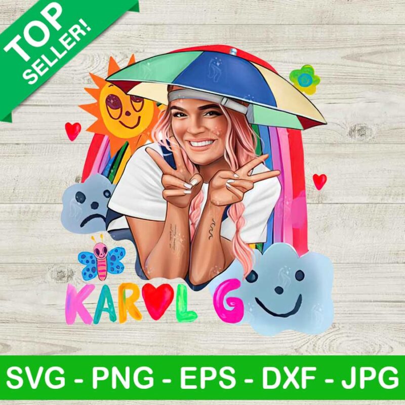 Manana Sera Bonito Karol G PNG Karol G With Umbrella Hat Sublimation