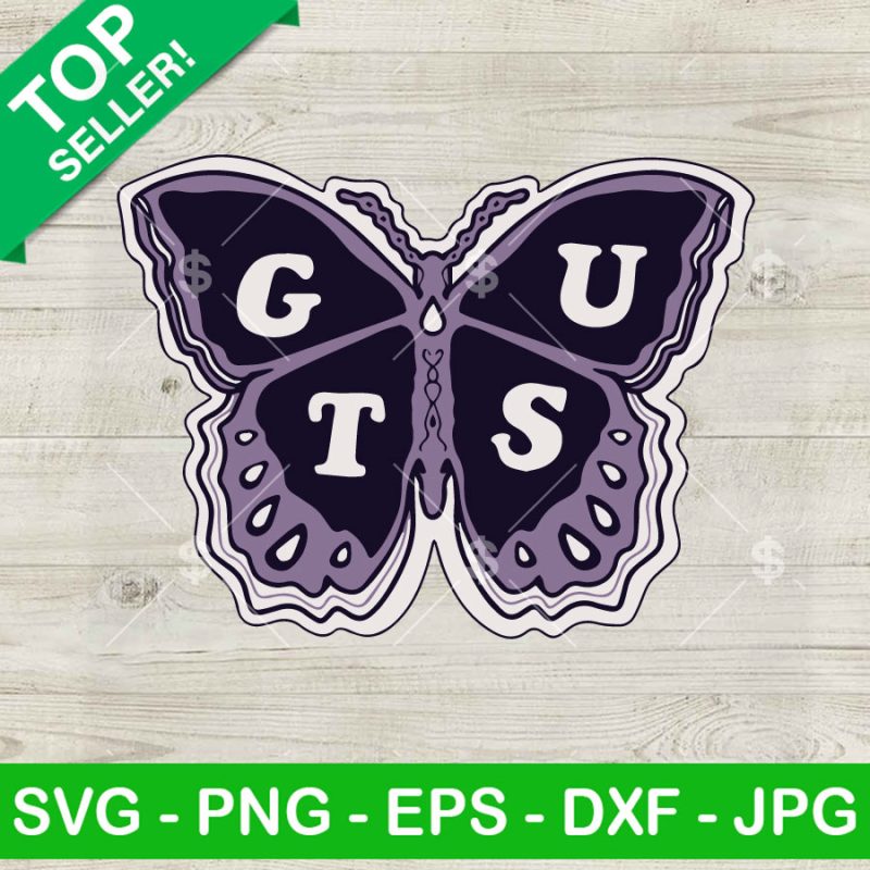 Olivia Rodrigo GUTS Album SVG Olivia Rodrigo Buffterfly Guts SVG