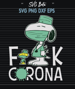 snoopy fuck corona svg