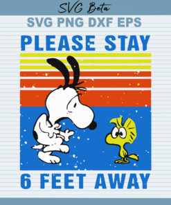 Snoopy stay 6 feet away