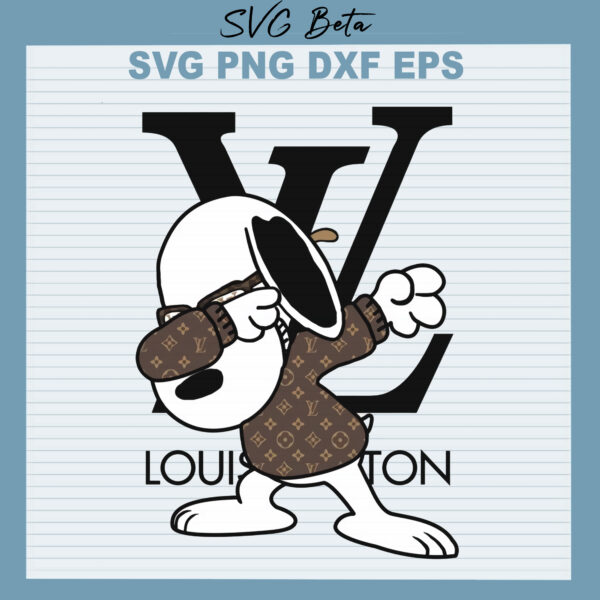 Snoopy LV svg cut files for silhouette studio handmade products craft