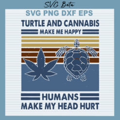Turtle and cannabis svg
