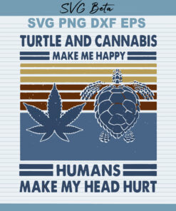 Turtle and cannabis svg