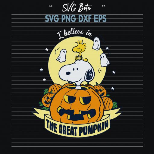 Snoopy halloween the great pumpkin svg