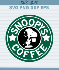 Snoopy Starbuck coffee svg
