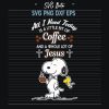 Snoopy Coffee Svg