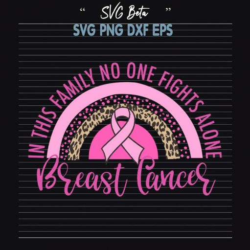 Breast Cancer Rainbow Svg