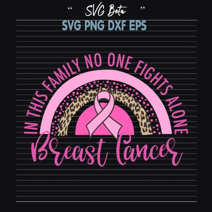 breast cancer rainbow svg