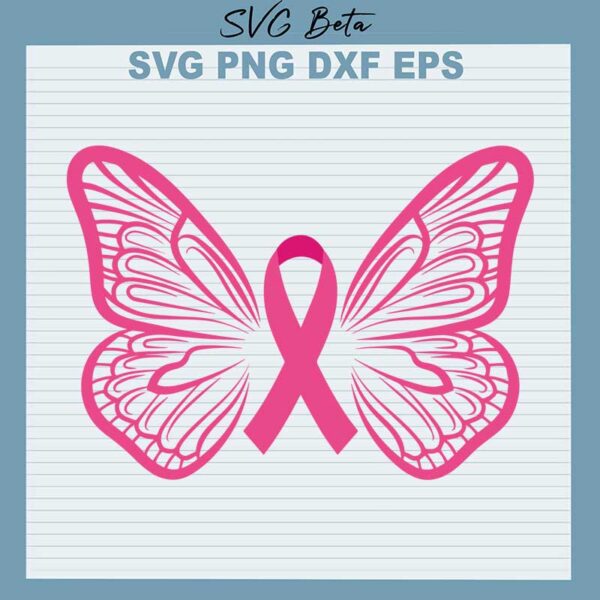 Breast cancer ribbon svg