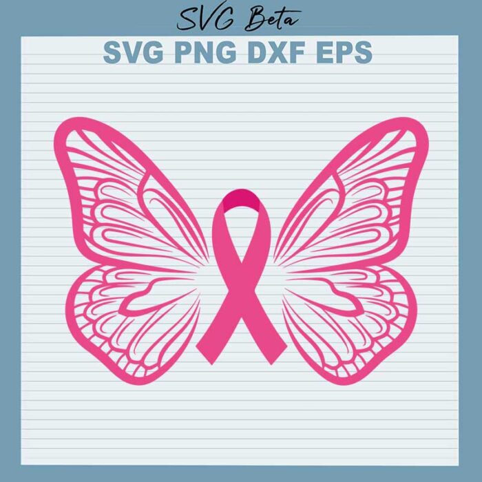 Breast cancer ribbon svg