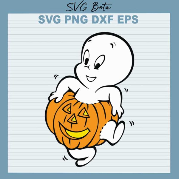 Casper pumpkin svg
