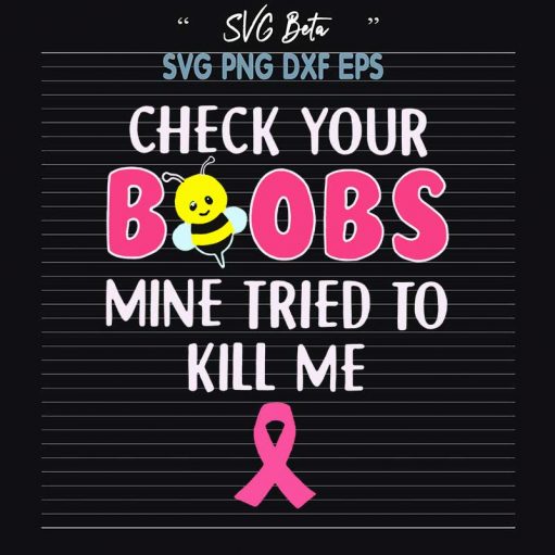 Check Your Boobs Svg