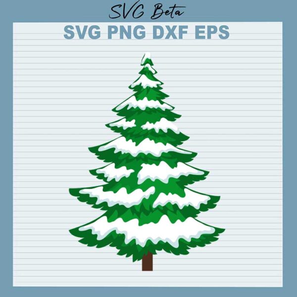 Christmas pine snow svg