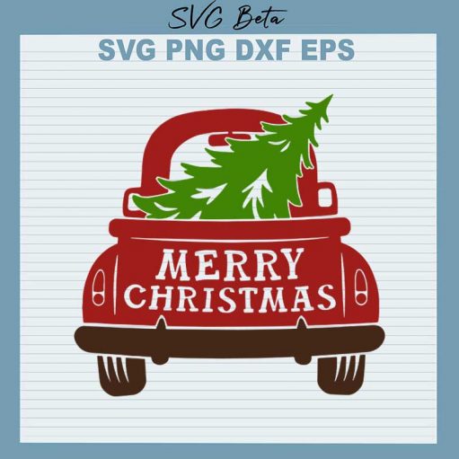 Christmas truck svg