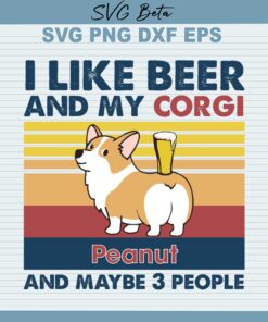 Beer and corgi SVG cut file for t shirt craft and handmade