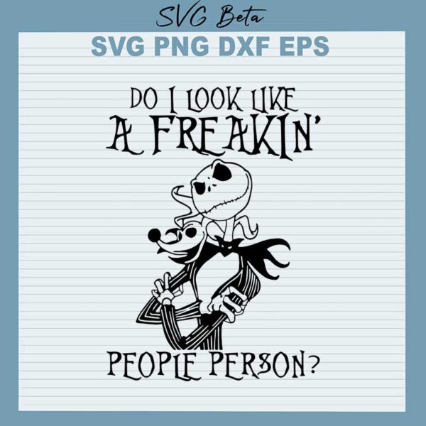 Jack Skellington svg