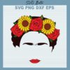 Frida Kahlo face svg