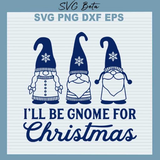 Gnome for christmas svg