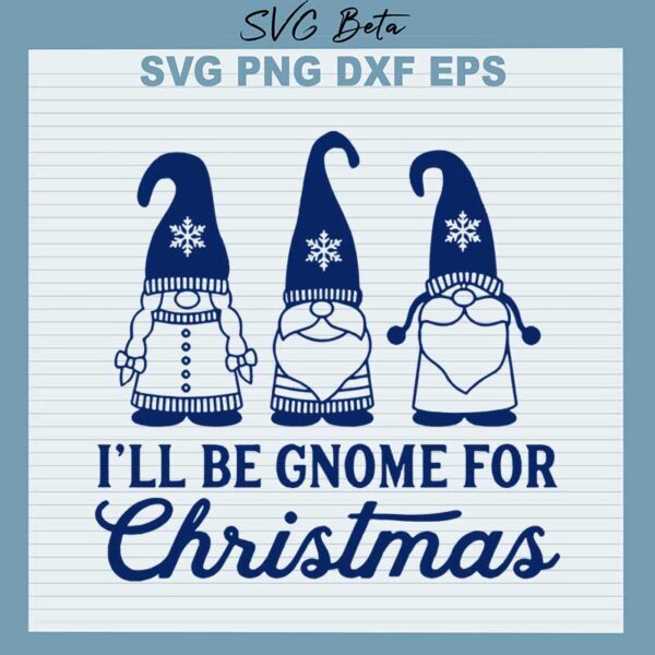 Gnome for christmas svg
