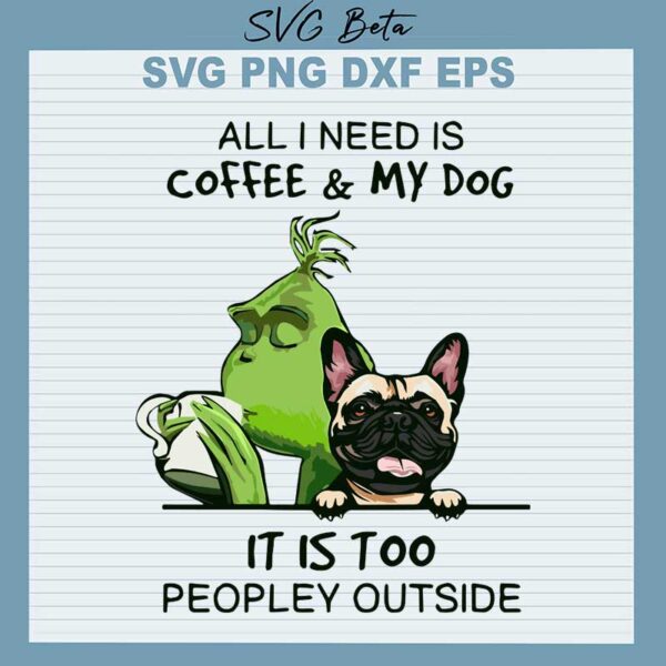 Dog and grinch svg