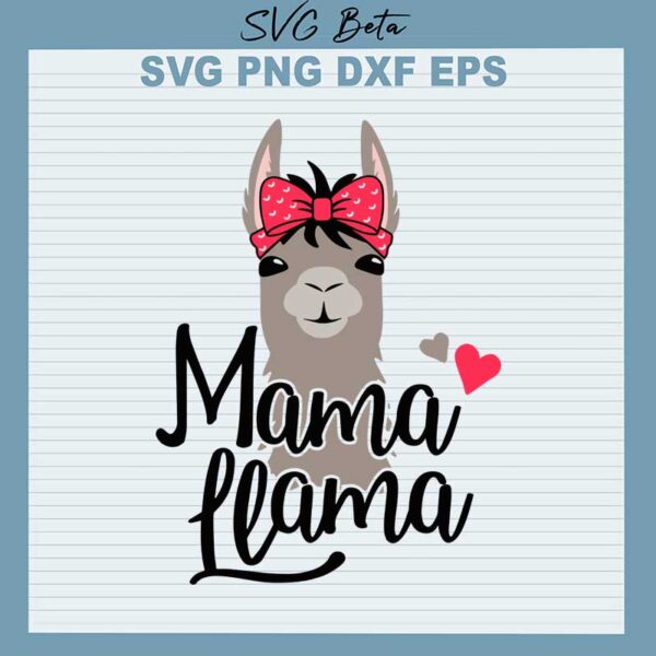 Mama llama svg