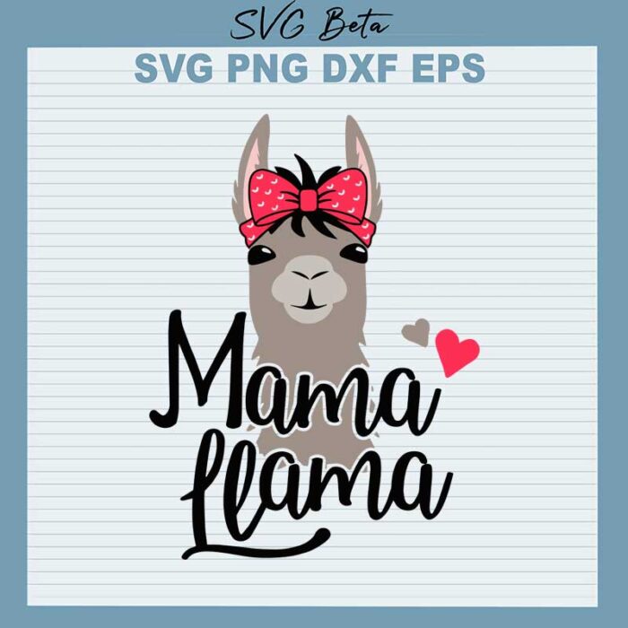 Mama llama svg