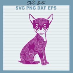 Chihuahua mandala svg