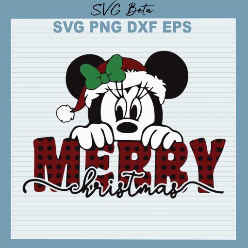 Merry Christmas Mickey Svg