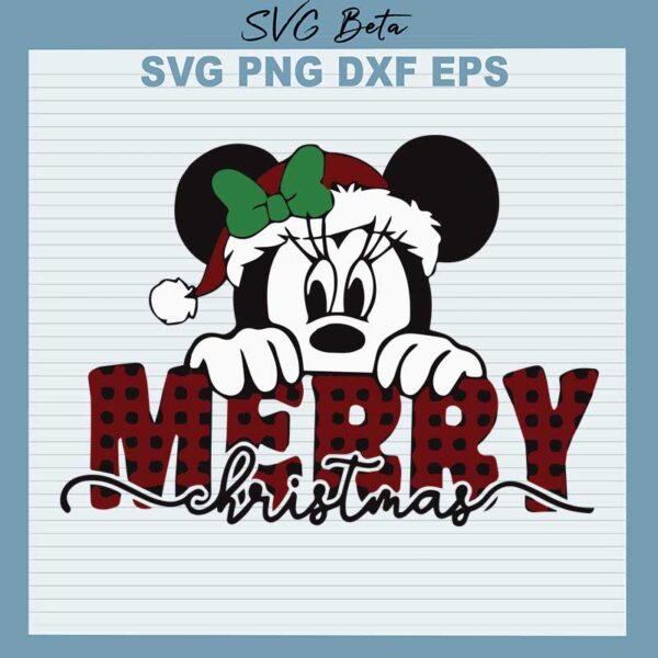 Merry christmas mickey svg