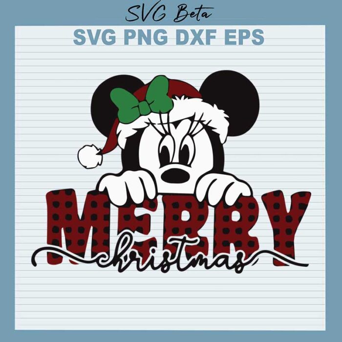 Merry christmas mickey svg