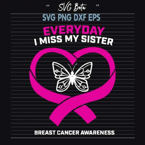 Sister Breast Cancer Svg