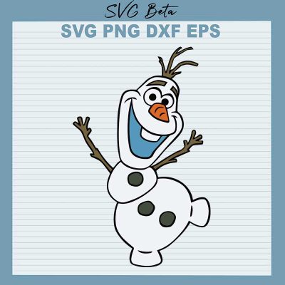 Olaf frozen svg cut files for silhouette studio handmade craft