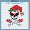 Christmas Skull Svg