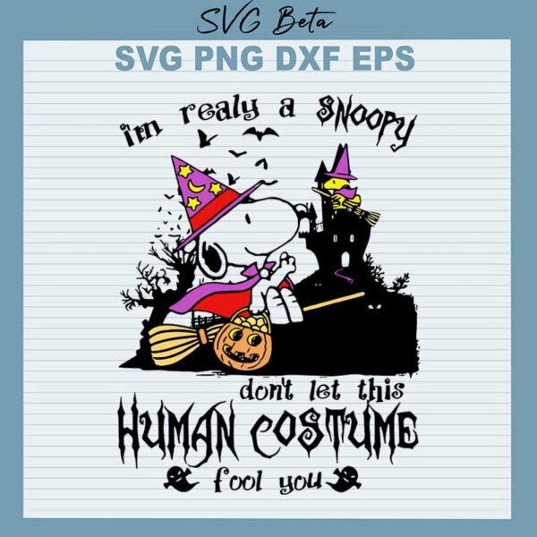 Snoopy halloween human svg