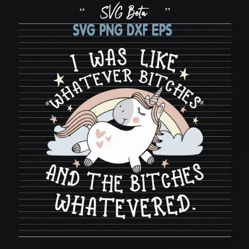 Unicorn bitches svg