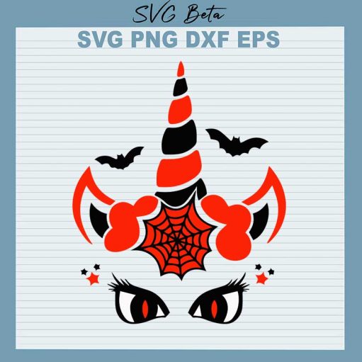 Unicorn halloween svg