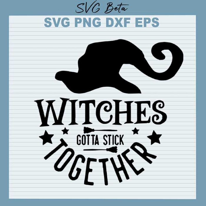 Witches together svg