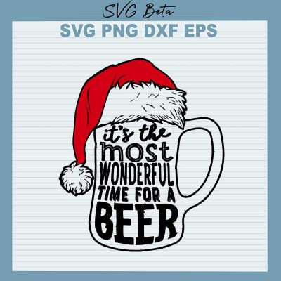 Christmas beer SVG cut file for t shirt craft and handmade craft