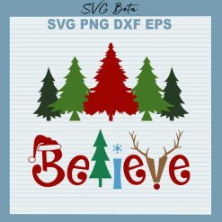 Believe Christmas tree