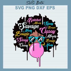 Black girl blowing bubbles svg