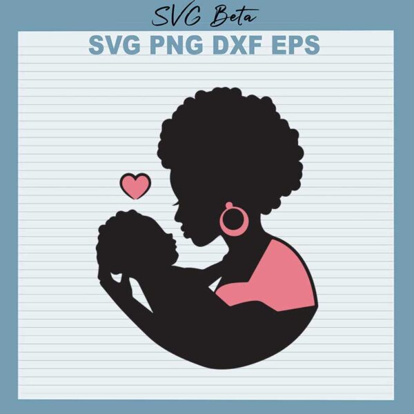 Black mom svg