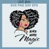 Black nurse magic svg