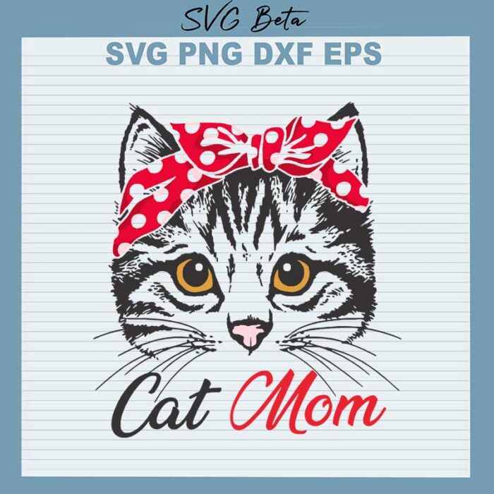 Cat mom svg