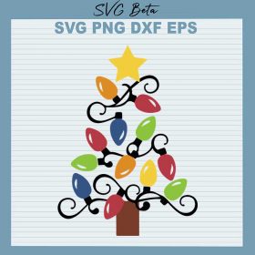 Ornament Tree Light Svg Cut Files For Cricut Silhouette Studio Products ...