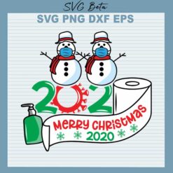 Snowman merry christmas 2020