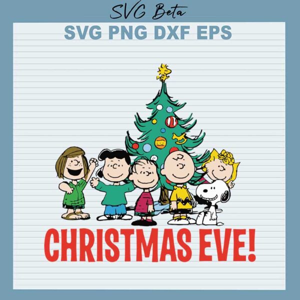 Christmas eve snoopy svg